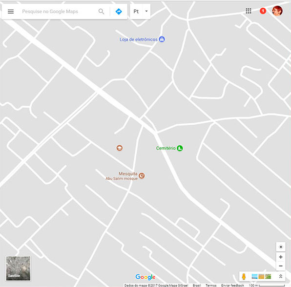 Faixa de Gaza - Google Maps